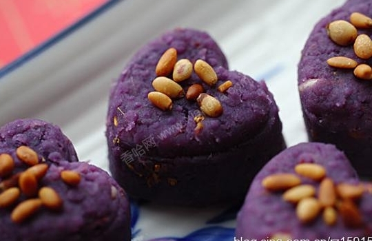乾果桂花紫薯糕