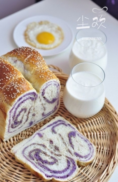 麵包機版紫薯吐司