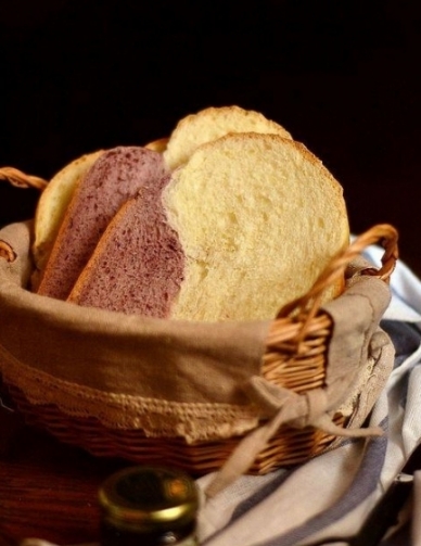 紫薯扭紋雙色吐司