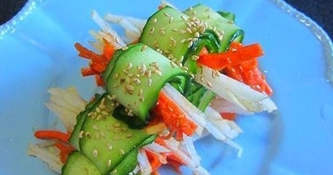 韓式辣醬黃瓜卷