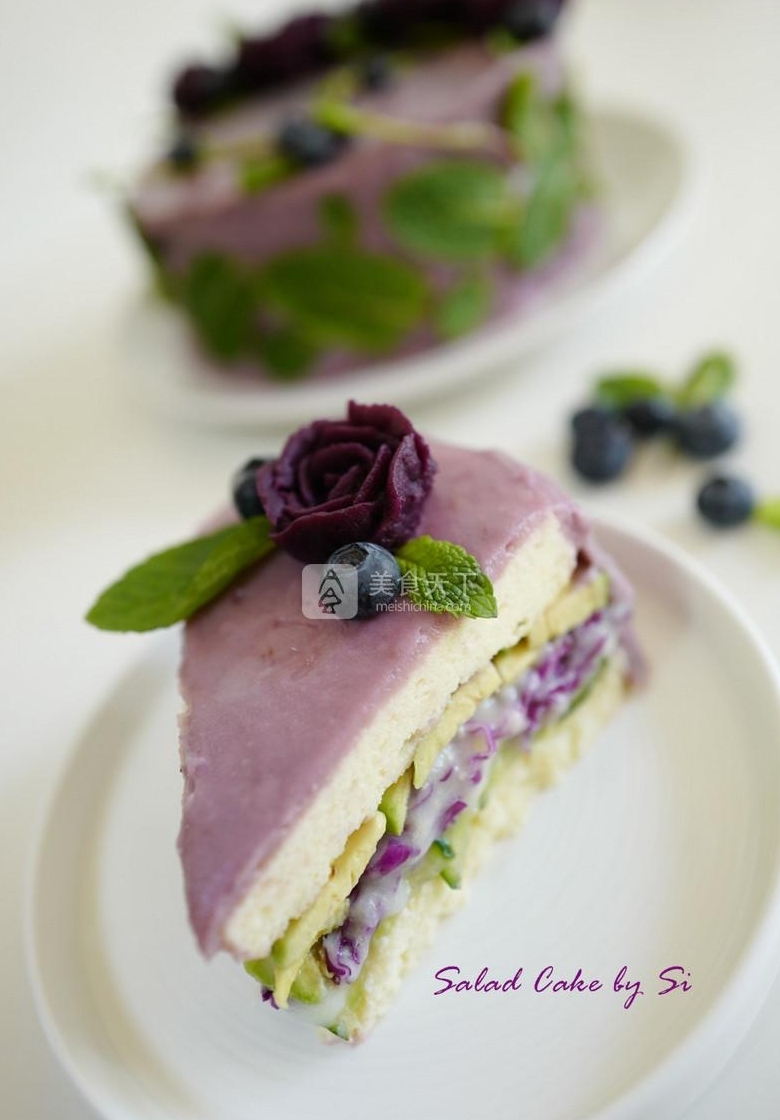 紫薯沙拉蛋糕
