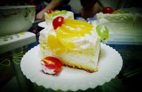 生日奶油水果蛋糕