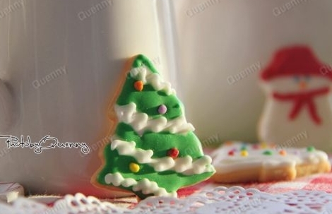 聖誕樹糖霜餅乾