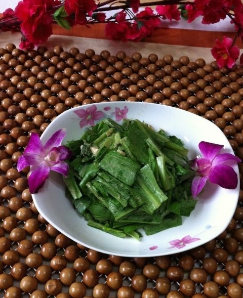 芝麻醬拌油麥菜