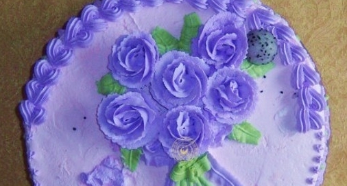 紫色玫瑰蛋糕