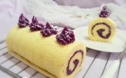 浪漫紫薯蛋糕卷