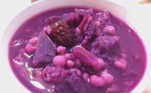 紫薯薏仁粥