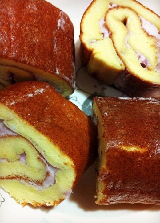 清香藍莓奶油蛋糕卷