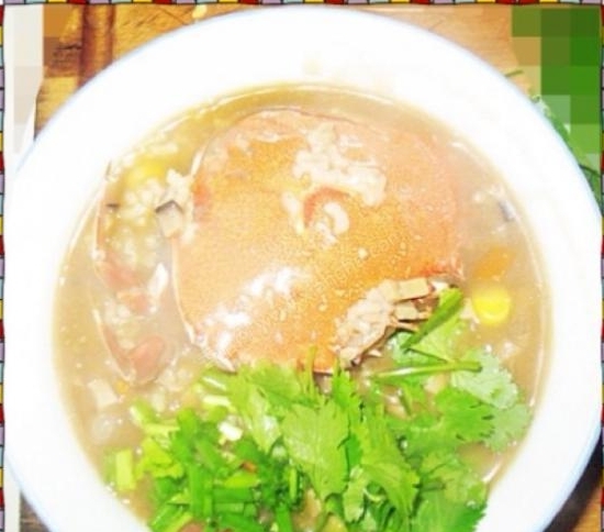 什錦蟹粥
