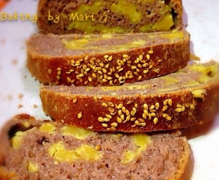 紫薯豌豆黃麵包