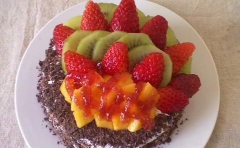 DIY水果蛋糕