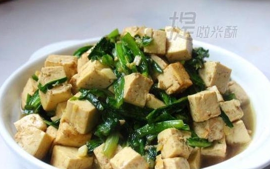 油麥菜燉豆腐