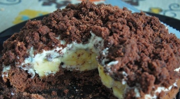 香蕉奶油巧克力蛋糕