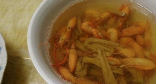 菜蒲頭河蝦湯