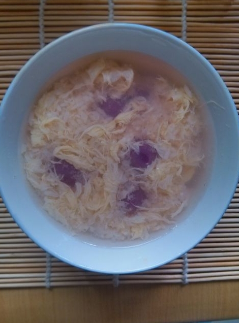 酒釀紫薯小湯圓