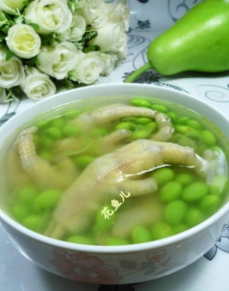 毛豆鳳爪湯