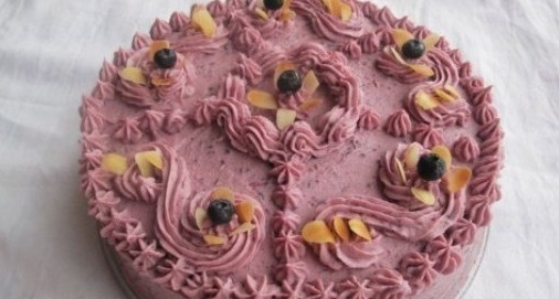 紫薯裱花蛋糕