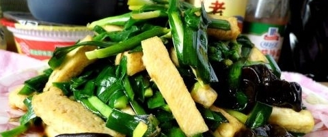 韭菜黃炒豆腐