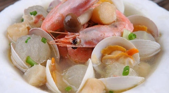 北極蝦蛤蜊冬瓜湯