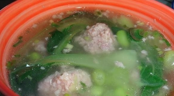 毛豆米瘦肉湯