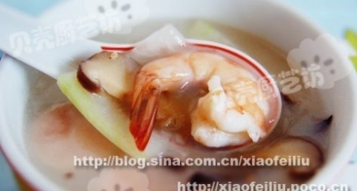 芝香鮮蝦冬瓜炒麵湯
