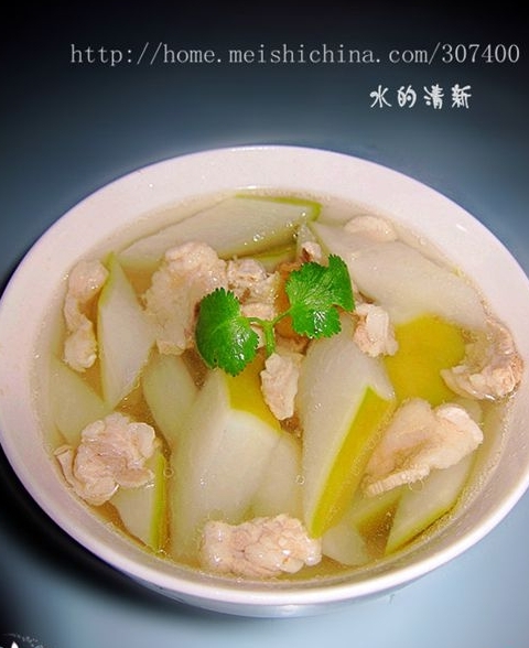 青蘿蔔肉片湯