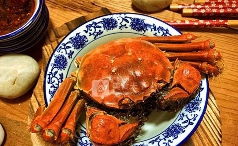 金秋美味清蒸螃蟹