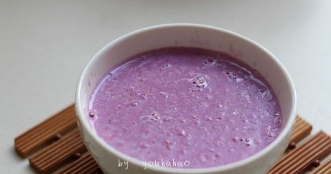 紫薯燕麥牛奶羹