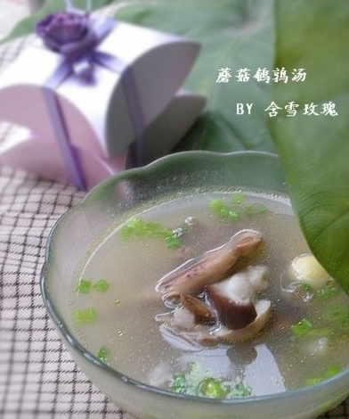 蘑菇鵪鶉湯