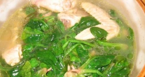 菠菜雞湯