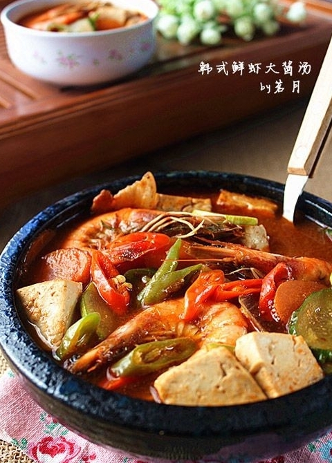 韓式鮮蝦大醬湯