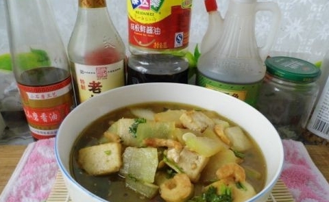 海米豆腐冬瓜湯