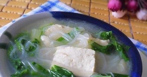 白菜粉絲豆腐湯