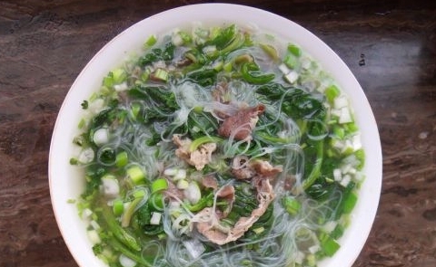 菠菜羊肉粉絲湯