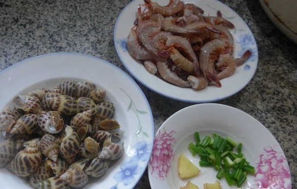 花螺炒海蝦