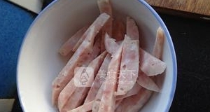 豇豆角炒香腸