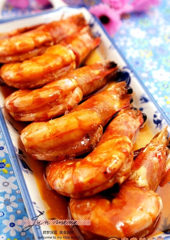 春節家宴喜慶硬菜系列四紅紅火火油燜大蝦