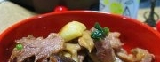 花菇炒肉片