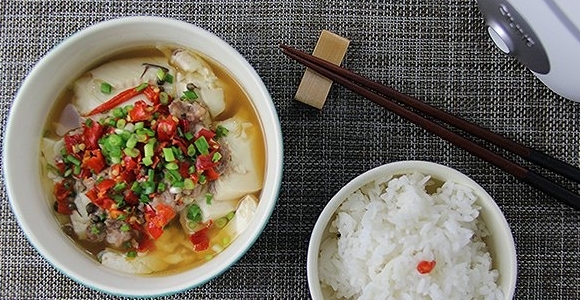 肉沫蒸豆腐套餐