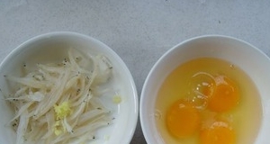 鮮嫩可口---銀魚炒蛋