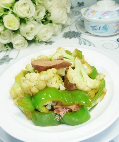 青椒鵝肝花菜