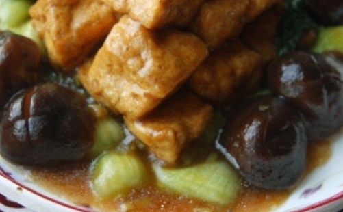 香菇油菜燒豆腐