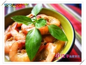 泰式青咖喱蝦