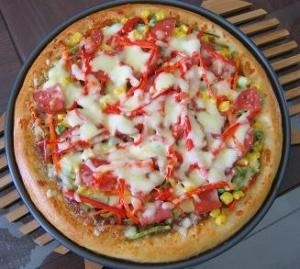 培根蔬菜披薩