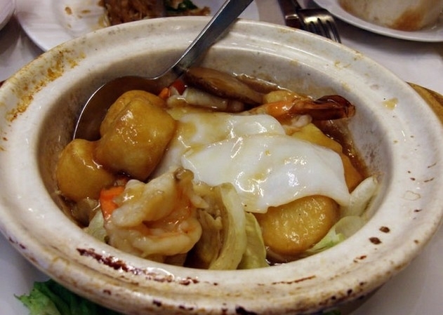 白菜海鮮豆腐煲