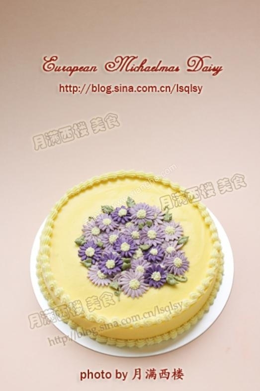 歐洲浦菊裱花芒果慕斯蛋糕