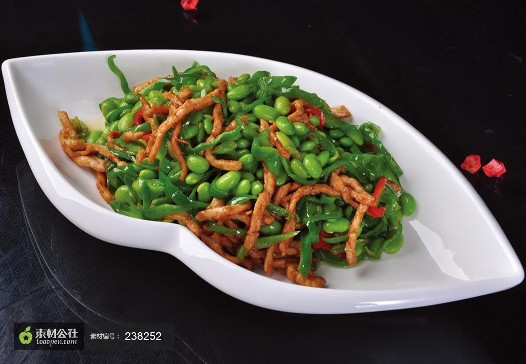 青椒毛豆炒肉丝图片图片