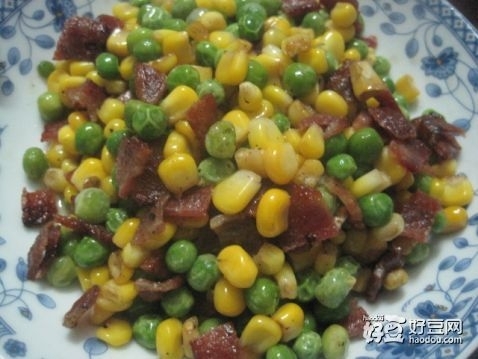 青豆炒豆乾