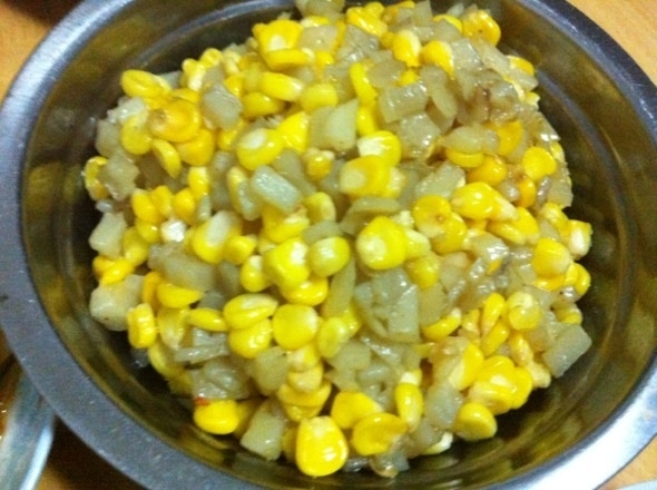 玉米炒土豆