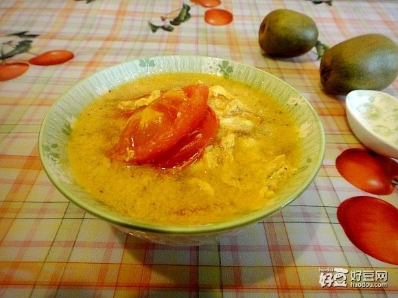 番茄煎蛋湯